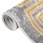 Rutschfester, waschbarer Teppich in Grau und Gold, 150 x 230 cm von vidaXL, Teppiche - Ref: Foro24-373985, Preis: 51,70 €, Ra...