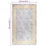 Rutschfester, waschbarer Teppich in Grau und Gold, 150 x 230 cm von vidaXL, Teppiche - Ref: Foro24-373985, Preis: 51,70 €, Ra...