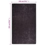 Anthrazitgrauer rutschfester waschbarer Teppich 150x230 cm von vidaXL, Teppiche - Ref: Foro24-373991, Preis: 59,18 €, Rabatt: %