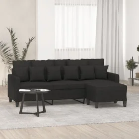 3-seater sofa with black fabric footstool, 180 cm by vidaXL, Sofas - Ref: Foro24-3201093, Price: 345,10 €, Discount: %