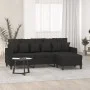 3-seater sofa with black fabric footstool, 180 cm by vidaXL, Sofas - Ref: Foro24-3201093, Price: 345,10 €, Discount: %