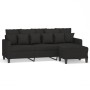3-seater sofa with black fabric footstool, 180 cm by vidaXL, Sofas - Ref: Foro24-3201093, Price: 353,32 €, Discount: %