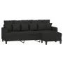 3-seater sofa with black fabric footstool, 180 cm by vidaXL, Sofas - Ref: Foro24-3201093, Price: 345,10 €, Discount: %
