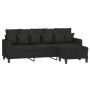 3-Sitzer-Sofa mit schwarzem Stoffhocker 180 cm von vidaXL, Sofas - Ref: Foro24-3201093, Preis: 353,32 €, Rabatt: %