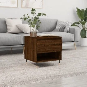 Mesa de centro madera de ingeniería roble marrón 50x46x50 cm de vidaXL, Mesas de centro - Ref: Foro24-830906, Precio: 35,54 €...