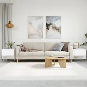 Center tables 2 units engineered wood glossy white 50x46x50 cm by vidaXL, Coffee table - Ref: Foro24-830897, Price: 66,82 €, ...
