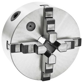 Mandril de torno autocentrante de 4 mordazas 160 mm acero de vidaXL, Abrazaderas y tornillos - Ref: Foro24-146711, Precio: 16...