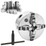 Selbstzentrierendes 4-Backen-Drehfutter 160 mm Stahl von vidaXL, Klammern und Schrauben - Ref: Foro24-146711, Preis: 167,52 €...