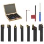 Set de herramientas de torneado indexable 12 pzas 12x12mm 80mm