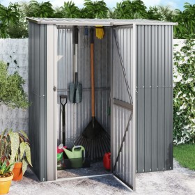 Gartenhaus aus verzinktem Stahl grau 180,5x97x209,5 cm von vidaXL, Schuppen - Ref: Foro24-150904, Preis: 203,67 €, Rabatt: %