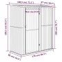 Gartenhaus aus verzinktem Stahl grau 180,5x97x209,5 cm von vidaXL, Schuppen - Ref: Foro24-150904, Preis: 198,92 €, Rabatt: %