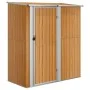 Galvanized steel garden shed with wood look 180.5x97x209.5cm by vidaXL, Sheds - Ref: Foro24-150906, Price: 208,57 €, Discount: %