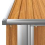 Cobertizo jardín acero galvanizado look madera 180,5x97x209,5cm