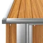Cobertizo jardín acero galvanizado look madera 180,5x97x209,5cm de vidaXL, Cobertizos - Ref: Foro24-150906, Precio: 208,57 €,...