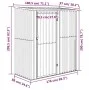 Galvanized steel garden shed with wood look 180.5x97x209.5cm by vidaXL, Sheds - Ref: Foro24-150906, Price: 208,57 €, Discount: %