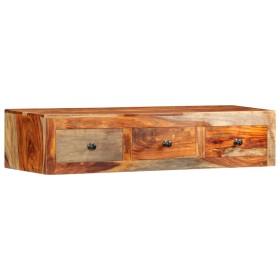 Mesa consola de pared madera maciza de Sheesham 100x25x20 cm