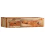 Solid Sheesham wood wall console table 100x25x20 cm by vidaXL, Side tables - Ref: Foro24-247749, Price: 131,82 €, Discount: %