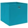 Cajas de almacenaje 4 uds tela no tejida azul bebé 28x28x28 cm de vidaXL, Cestas para almacenaje - Ref: Foro24-325231, Precio...