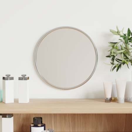 Round silver wall mirror Ø20 cm by vidaXL, Mirrors - Ref: Foro24-348173, Price: 17,96 €, Discount: %