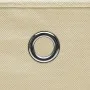 Storage boxes with lids 4 pcs cream fabric 32x32x32 cm by vidaXL, Storage baskets - Ref: Foro24-288358, Price: 31,68 €, Disco...