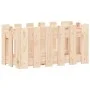 Planter with solid pine wood fence design 60x30x30 cm by vidaXL, Pots and planters - Ref: Foro24-832467, Price: 20,50 €, Disc...