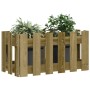 Blumenkasten aus imprägniertem Kiefernholz, 60x30x30 cm. von vidaXL, Töpfe und Pflanzgefäße - Ref: Foro24-832471, Preis: 22,9...