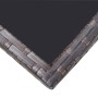 Set comedor de jardín 9 piezas y cojines ratán sintético marrón