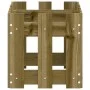 Jardinera diseño de valla madera de pino impregnada 60x30x30 cm by vidaXL, Pots and planters - Ref: Foro24-832471, Price: 21,...