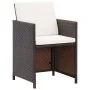 9-piece garden dining set and brown synthetic rattan cushions by vidaXL, Garden sets - Ref: Foro24-42526, Price: 476,58 €, Di...