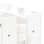Arriate elevado jardín con valla madera pino blanco 100x30x30cm de vidaXL, Maceteros y jardineras - Ref: Foro24-832473, Preci...