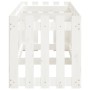 Hochbeet mit Zirbenholzzaun weiß 200x50x50cm von vidaXL, Töpfe und Pflanzgefäße - Ref: Foro24-832508, Preis: 65,23 €, Rabatt: %