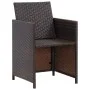9-piece garden dining set and brown synthetic rattan cushions by vidaXL, Garden sets - Ref: Foro24-42526, Price: 476,58 €, Di...