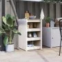 Massives Kiefernholz Outdoor-Küchenmöbel weiß 55x55x92 cm von vidaXL, Küchenschränke - Ref: Foro24-832342, Preis: 108,56 €, R...