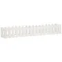 Raised garden bed with white pine wood fence 200x30x30cm by vidaXL, Pots and planters - Ref: Foro24-832503, Price: 47,84 €, D...