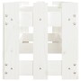 Raised garden bed with white pine wood fence 200x30x30cm by vidaXL, Pots and planters - Ref: Foro24-832503, Price: 47,84 €, D...