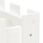 Raised garden bed with white pine wood fence 200x30x30cm by vidaXL, Pots and planters - Ref: Foro24-832503, Price: 47,84 €, D...