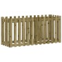 Raised garden bed made of impregnated pine wood fence 150x50x70cm by vidaXL, Pots and planters - Ref: Foro24-832501, Price: 5...