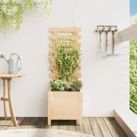 Planter with solid pine wood shelf 39x39.5x114 cm by vidaXL, Pots and planters - Ref: Foro24-832517, Price: 38,79 €, Discount: %