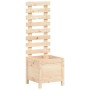 Planter with solid pine wood shelf 39x39.5x114 cm by vidaXL, Pots and planters - Ref: Foro24-832517, Price: 39,19 €, Discount: %