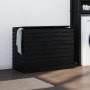 Wäschekorb Kiefernholz massiv schwarz 88,5x44x66 cm von vidaXL, Wäschekörbe - Ref: Foro24-833331, Preis: 164,26 €, Rabatt: %