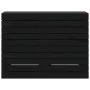 Cesto para la ropa sucia madera maciza pino negro 88,5x44x66 cm de vidaXL, Cestas para ropa - Ref: Foro24-833331, Precio: 161...