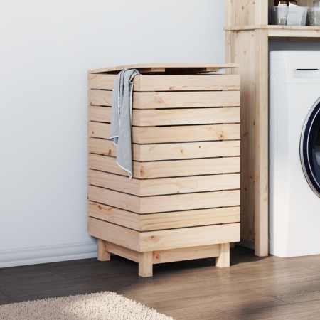 Laundry basket made of solid pine wood 44x44x76 cm by vidaXL, Laundry baskets - Ref: Foro24-832321, Price: 67,23 €, Discount: %