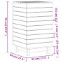 Laundry basket made of solid pine wood 44x44x76 cm by vidaXL, Laundry baskets - Ref: Foro24-832321, Price: 67,23 €, Discount: %