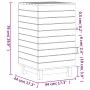 Wäschekorb aus massivem Zirbenholz 44x44x76 cm von vidaXL, Wäschekörbe - Ref: Foro24-832321, Preis: 66,61 €, Rabatt: %