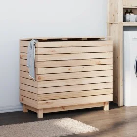 Wäschekorb aus massivem Zirbenholz 88,5x44x76 cm von vidaXL, Wäschekörbe - Ref: Foro24-832323, Preis: 104,25 €, Rabatt: %