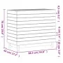 Solid pine wood laundry hamper 88.5x44x76 cm by vidaXL, Laundry baskets - Ref: Foro24-832323, Price: 104,25 €, Discount: %