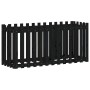 Arriate elevado jardín con valla madera pino negro 150x50x70cm by vidaXL, Pots and planters - Ref: Foro24-832499, Price: 64,0...