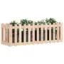 Raised garden bed with solid pine wood fence 150x50x50cm by vidaXL, Pots and planters - Ref: Foro24-832492, Price: 45,67 €, D...
