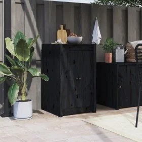 Türen für die Außenküche massives Kiefernholz schwarz 50x9x82cm von vidaXL, Schranktüren - Ref: Foro24-832361, Preis: 34,80 €...