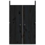 Türen für die Außenküche massives Kiefernholz schwarz 50x9x82cm von vidaXL, Schranktüren - Ref: Foro24-832361, Preis: 36,26 €...